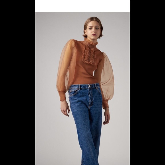 Zara organza knit top - Picture 2 of 12